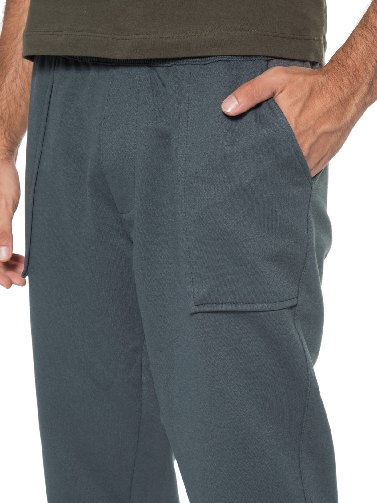 Calça Masculina Moletom Authentic Cinza Urbô