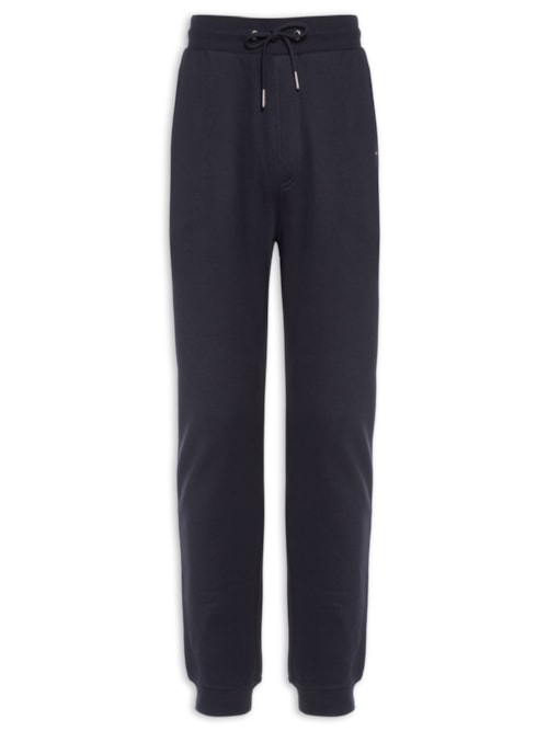Calça Masculina Moletom Clássica Flag Logo - Azul