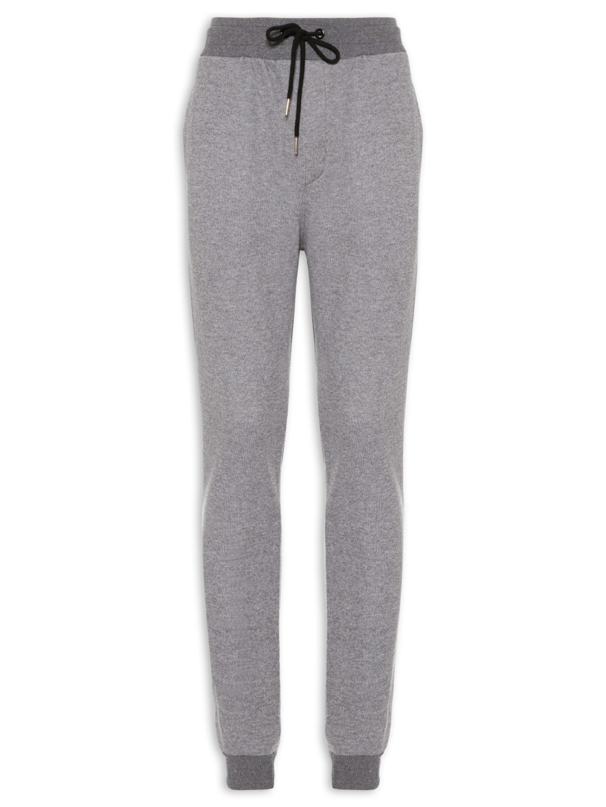 Calça Masculina Moletom Com Bolso Traseiro - Cinza