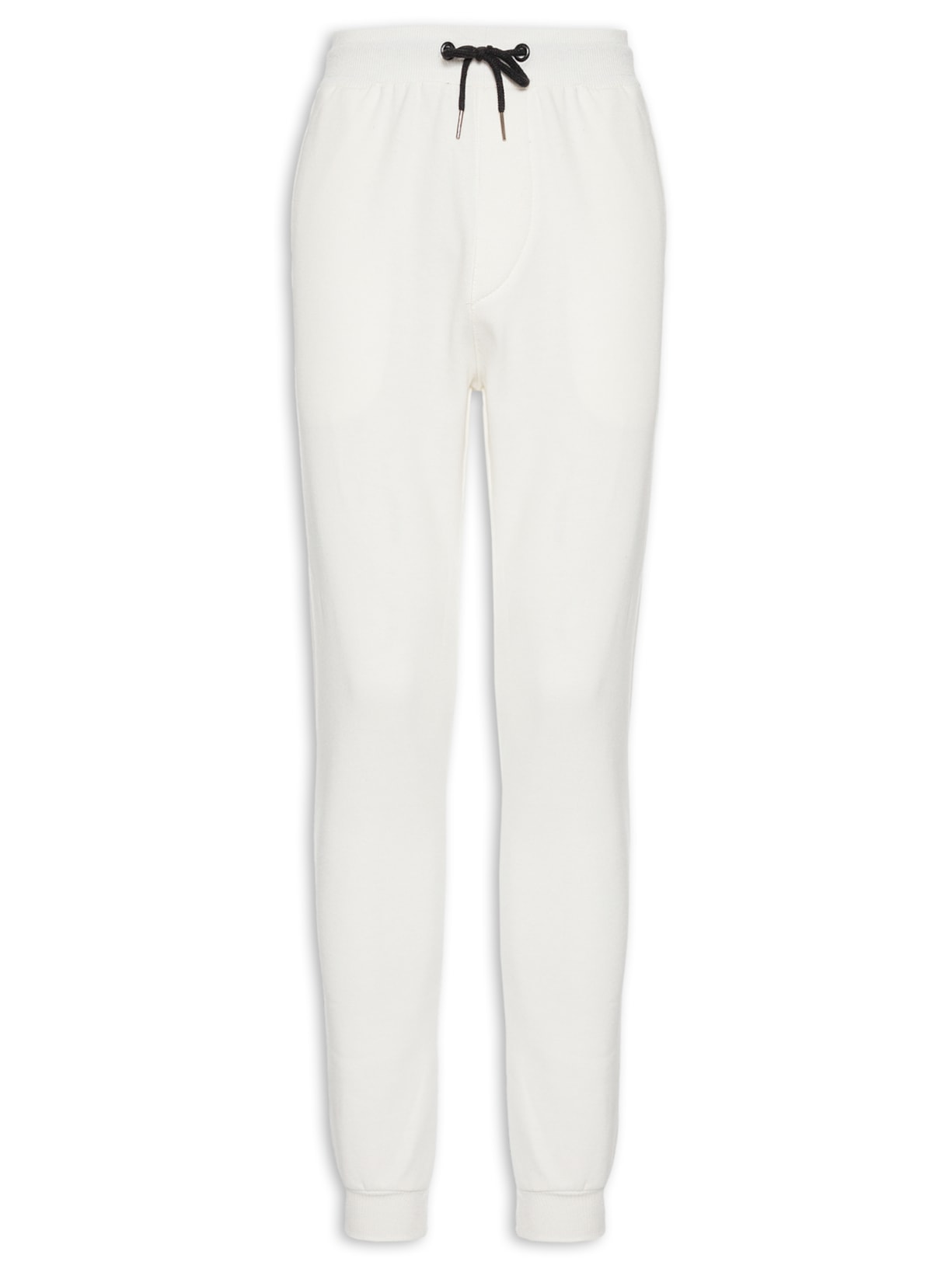 Calça Masculina Moletom Com Bolso Traseiro - Off White