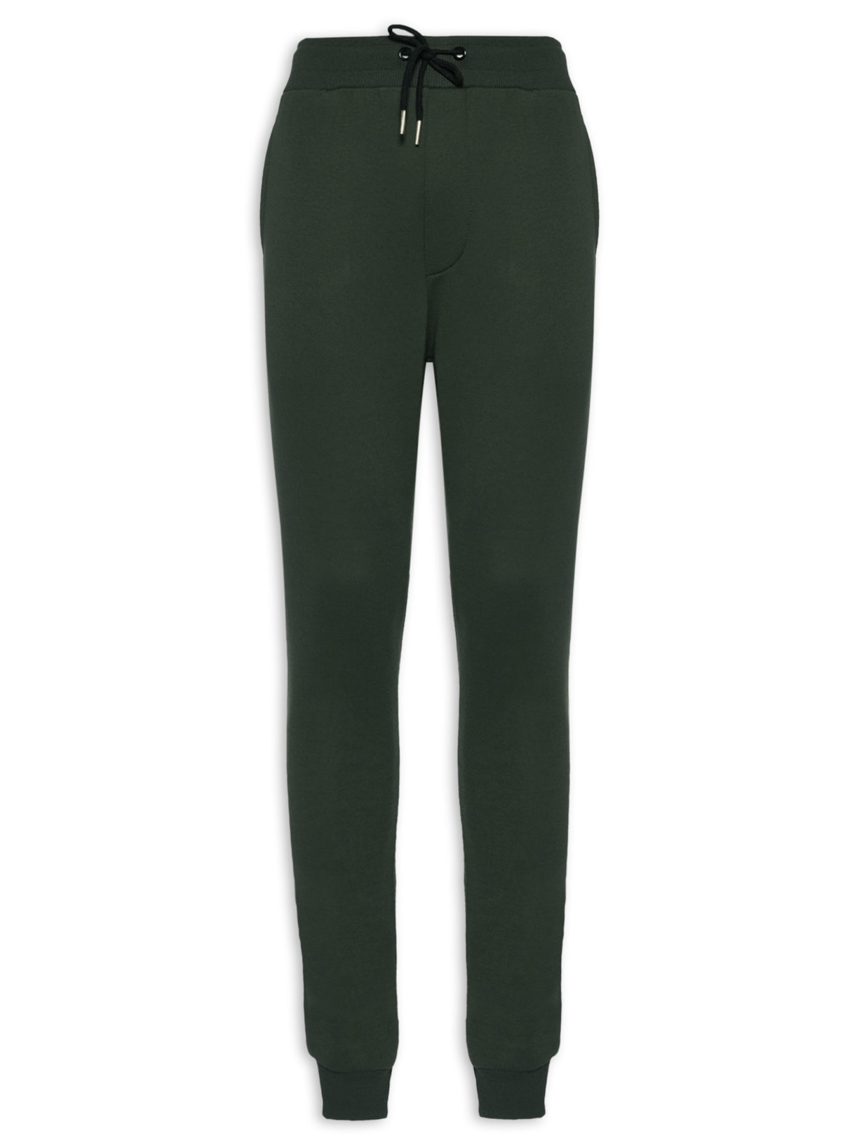 Calça Masculina Moletom Com Bolso Traseiro - Verde