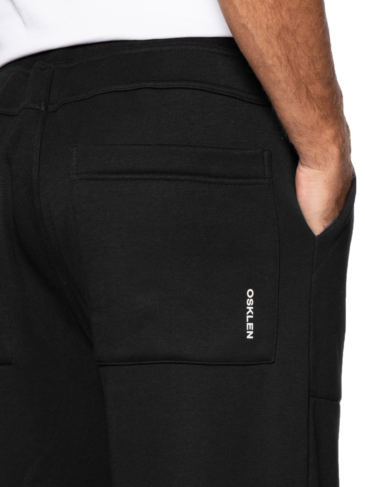 Calça Masculina Moletom Double Preto Osklen