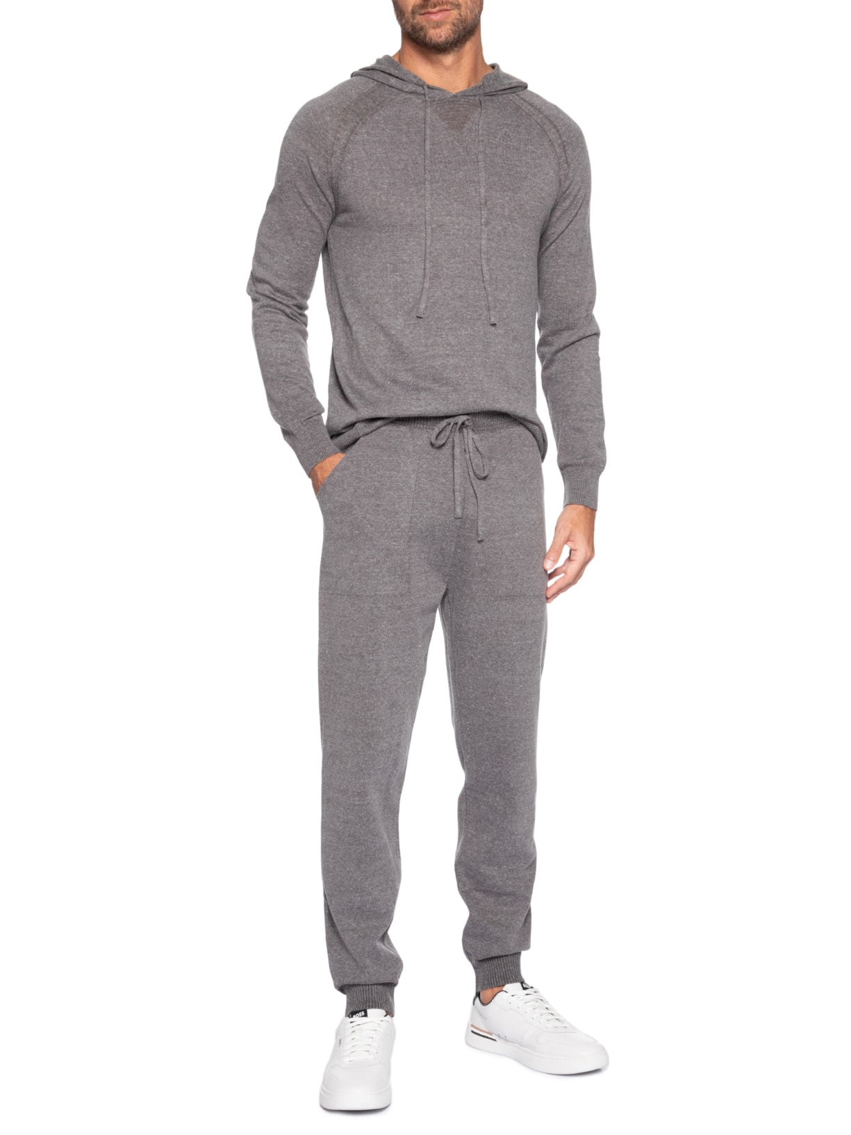 Calça Masculina Moletom Esporte Cinza Paramount Alfaiataria