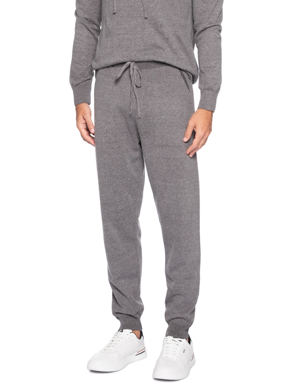 Calça Masculina Moletom Esporte Cinza Paramount Alfaiataria