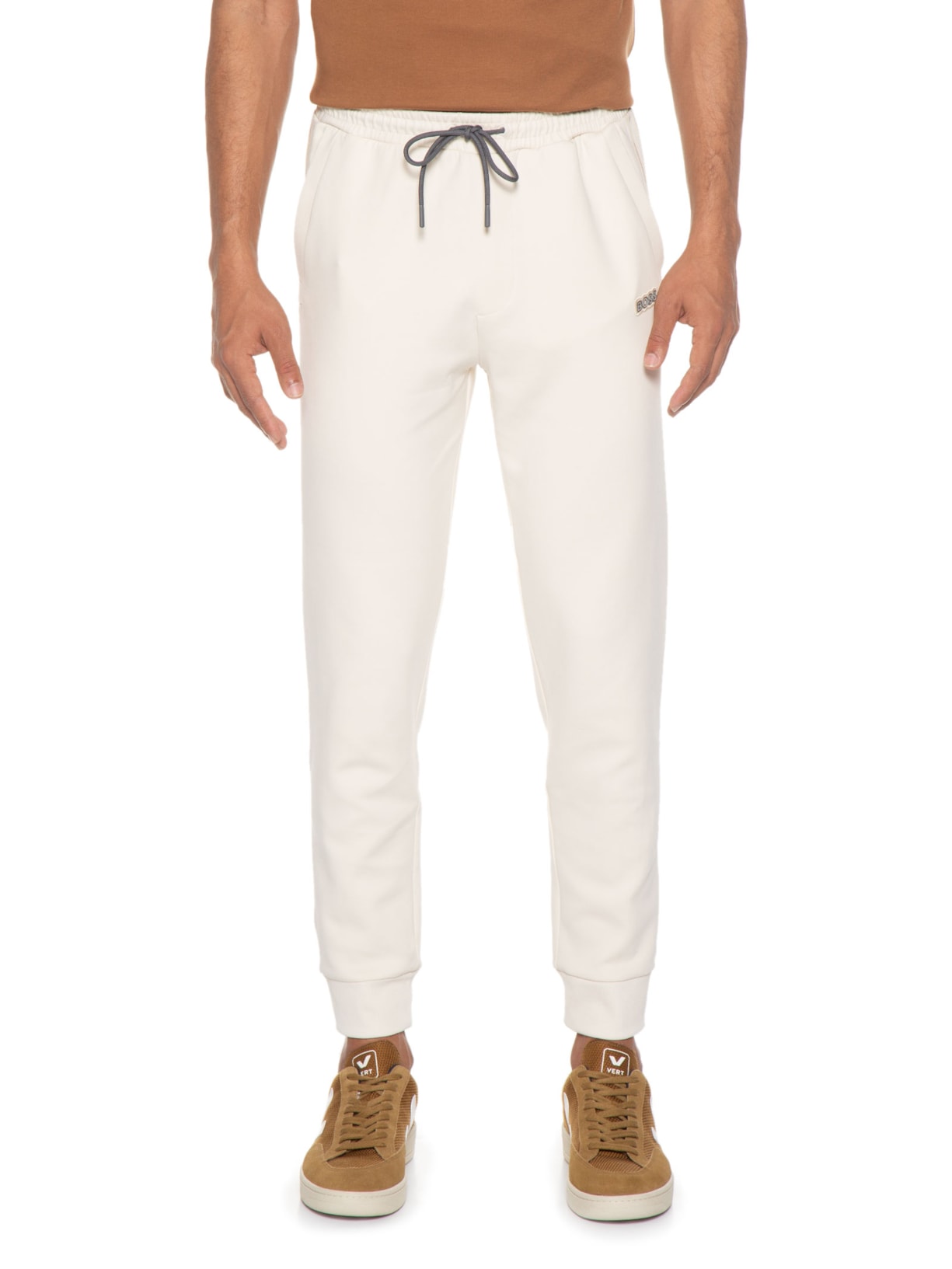 Calça Masculina Moletom Hadiko Bege Boss