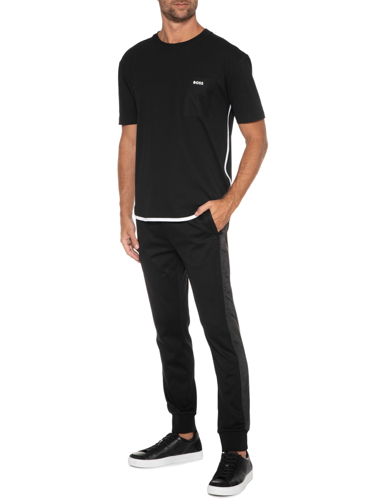 Calça Masculina Moletom Lamont Preto Boss