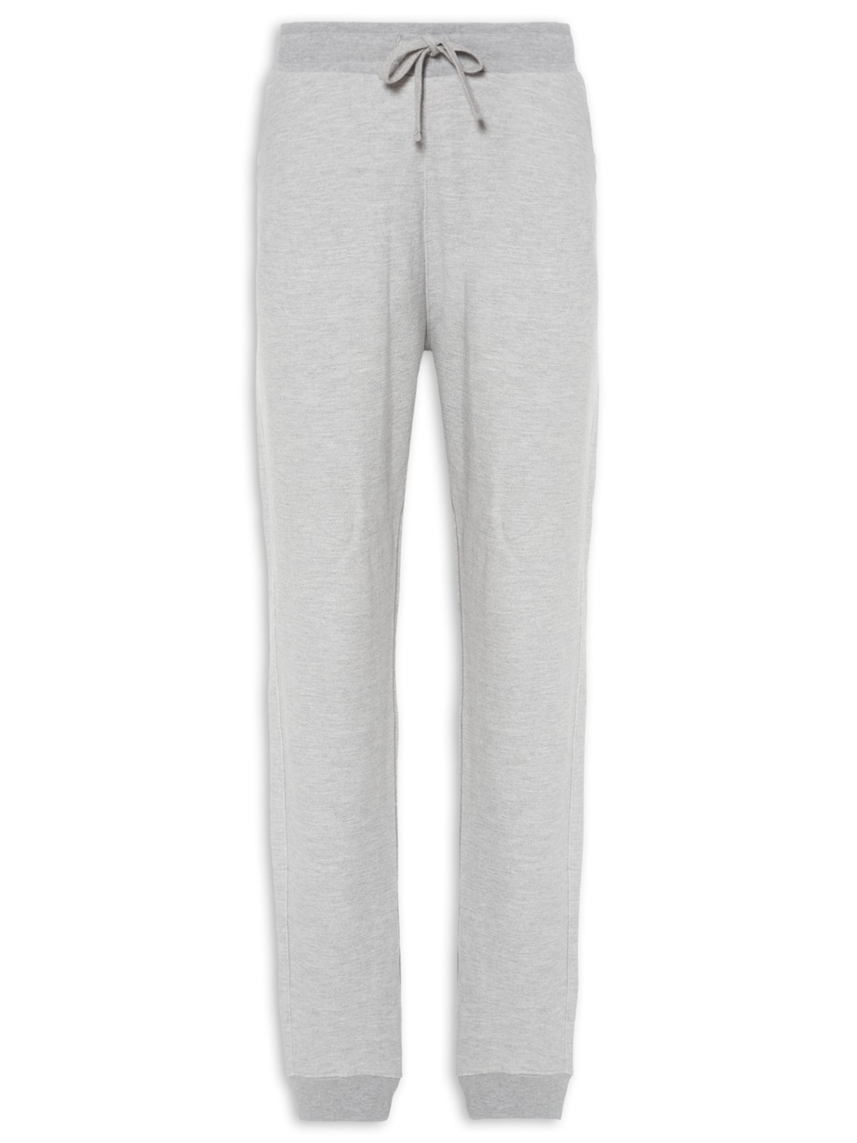 Calça Masculina Moletom Logo Básico - Cinza