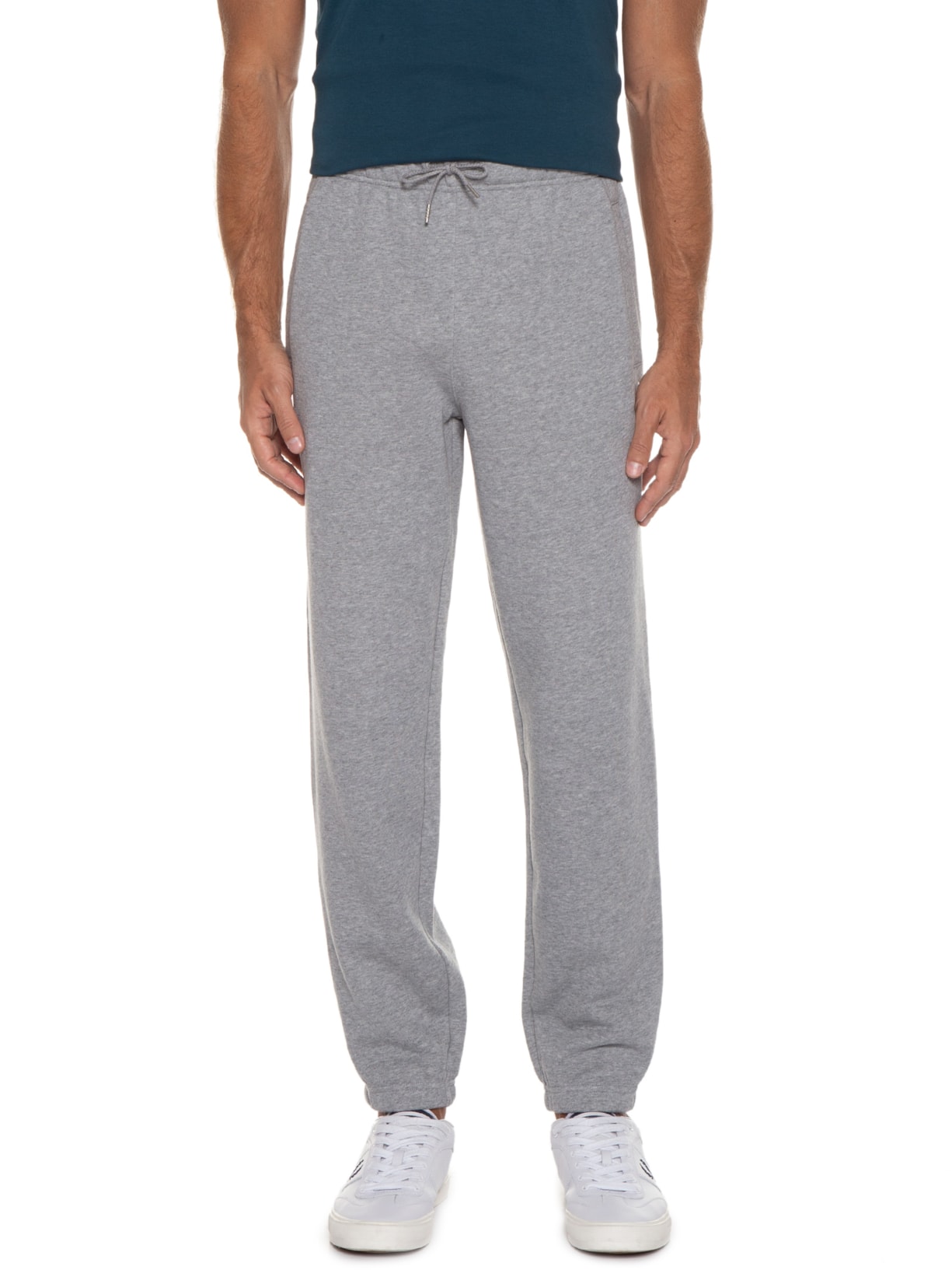 Calça Masculina Moletom Loopback Cinza Fred Perry