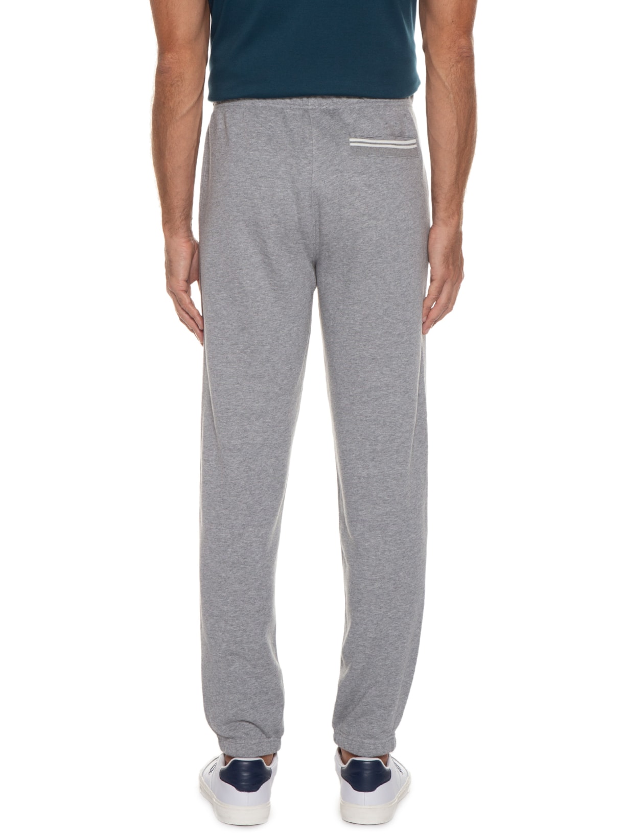 Calça Masculina Moletom Loopback Cinza Fred Perry