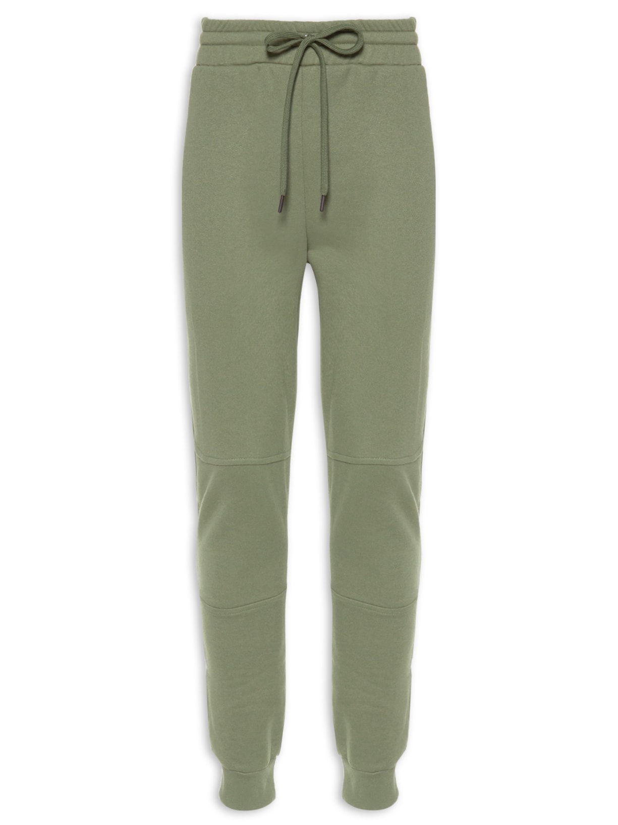 Calça Masculina Moletom Recortes - Verde