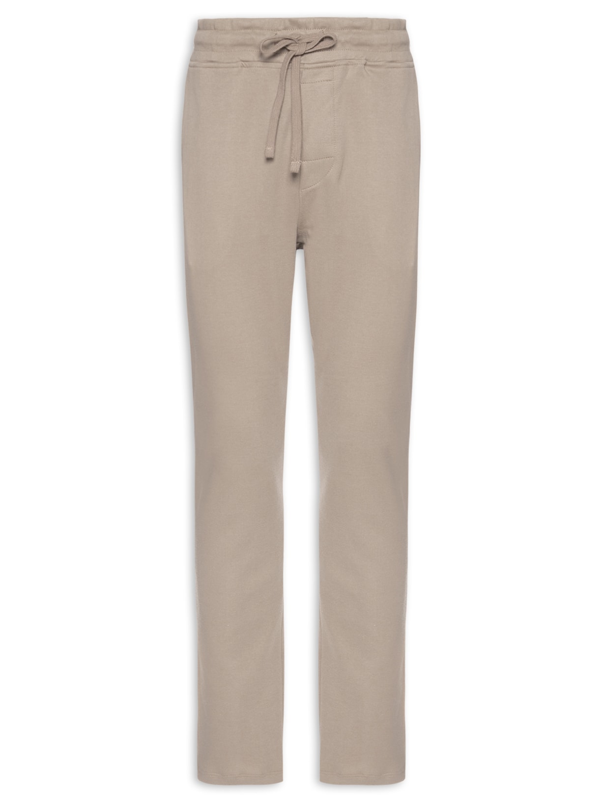 Calça Masculina Moletom Reta Com Bolsos Suedine Bege Calvin Klein Underwear