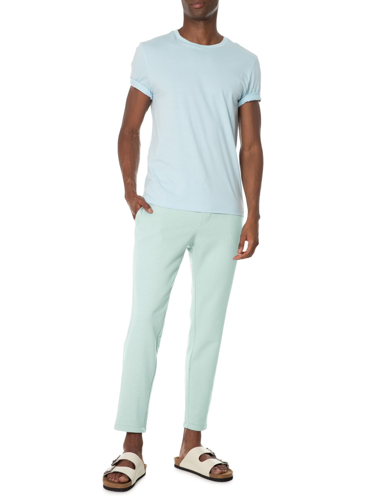 Calça Masculina Moletom Verde Barche