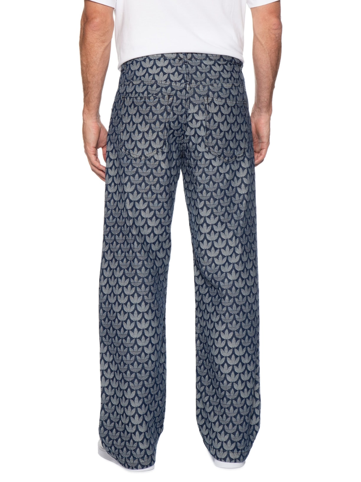 Calça Masculina Monogram Pt Azul Adidas Originals