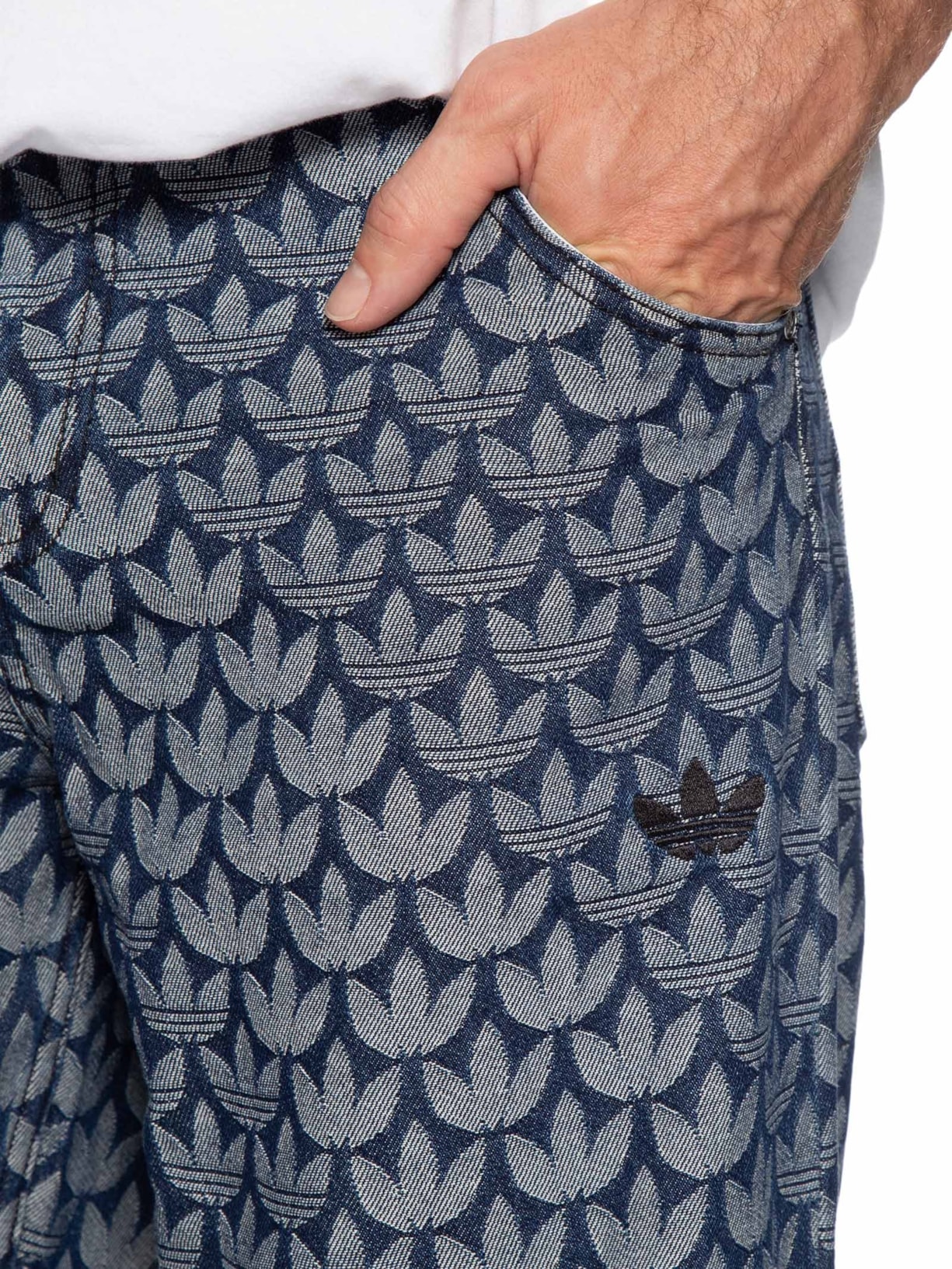 Calça Masculina Monogram Pt Azul Adidas Originals