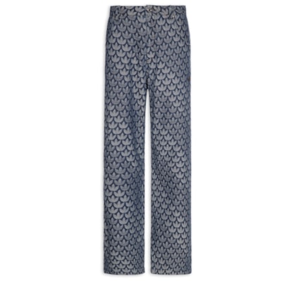 Calça Masculina Monogram Pt - Azul