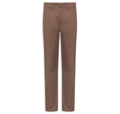 Calça Masculina Moovexx Manhattan Em Algodão Egípcio - Marrom