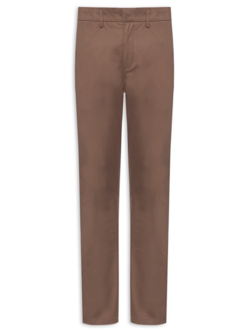 Calça Masculina Moovexx Manhattan Em Algodão Egípcio - Marrom