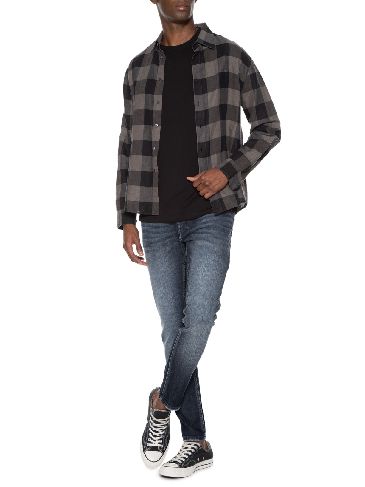 Calça Masculina Overcast Elastic Blue Skinny B Relógio Azul Ellus