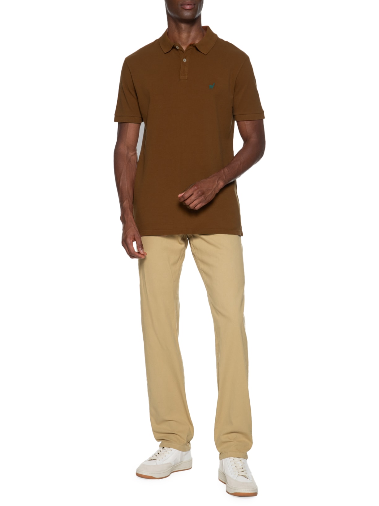 Calça Masculina Porto E Mare Bege  Zapalla