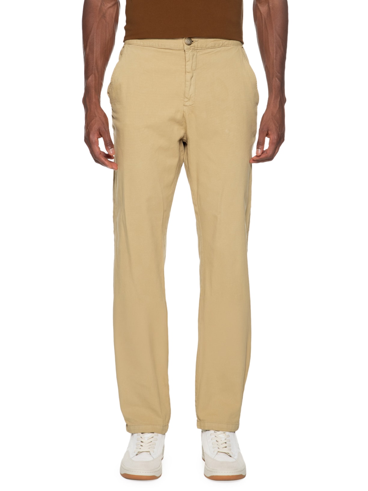 Calça Masculina Porto E Mare Bege  Zapalla