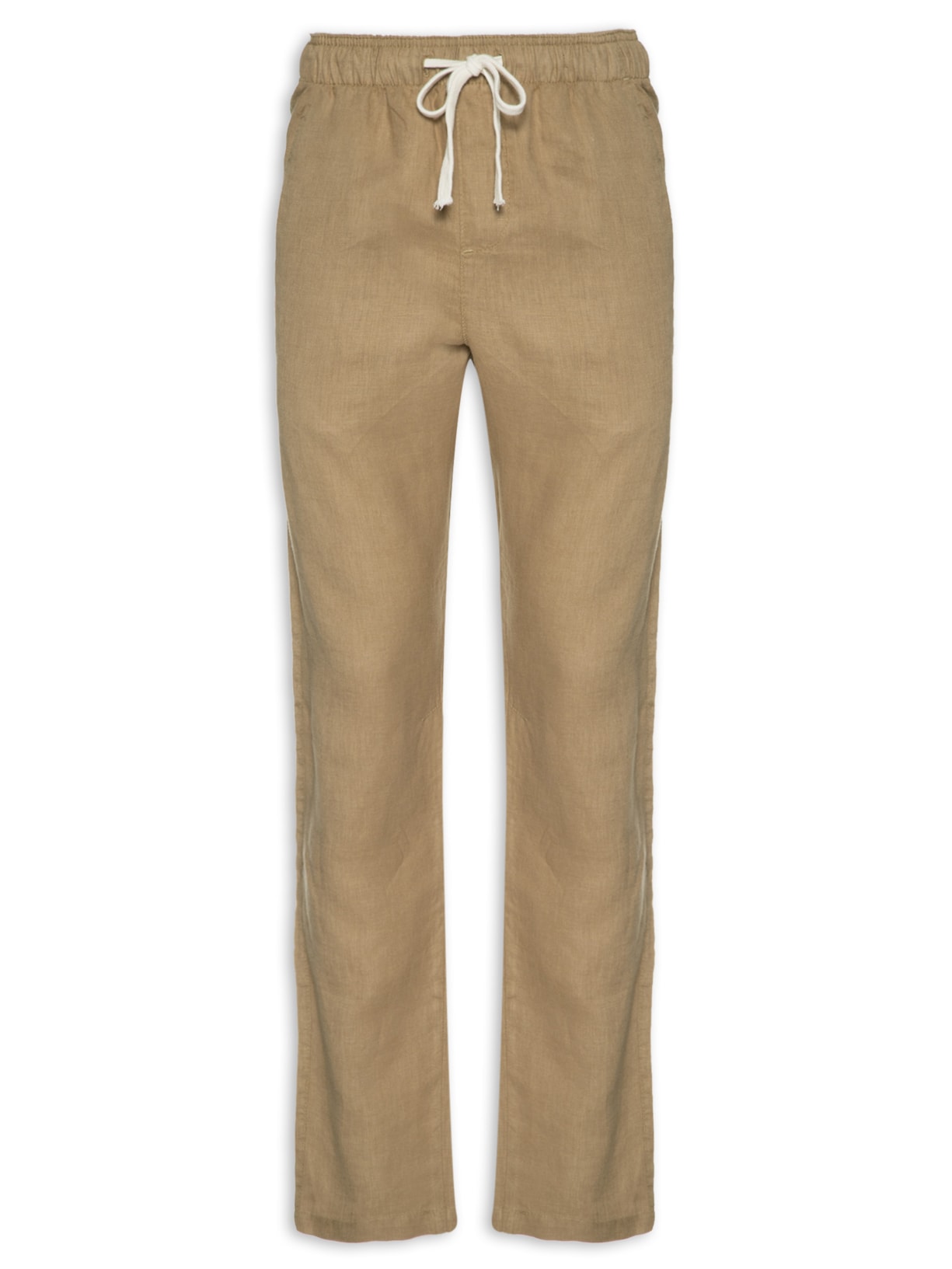 Calça Masculina Puro Linho Pier - Marrom