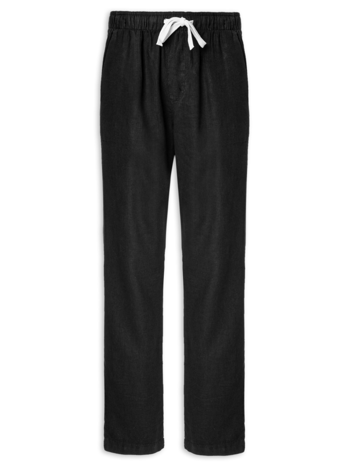 Calça Masculina Puro Linho Pier - Preto