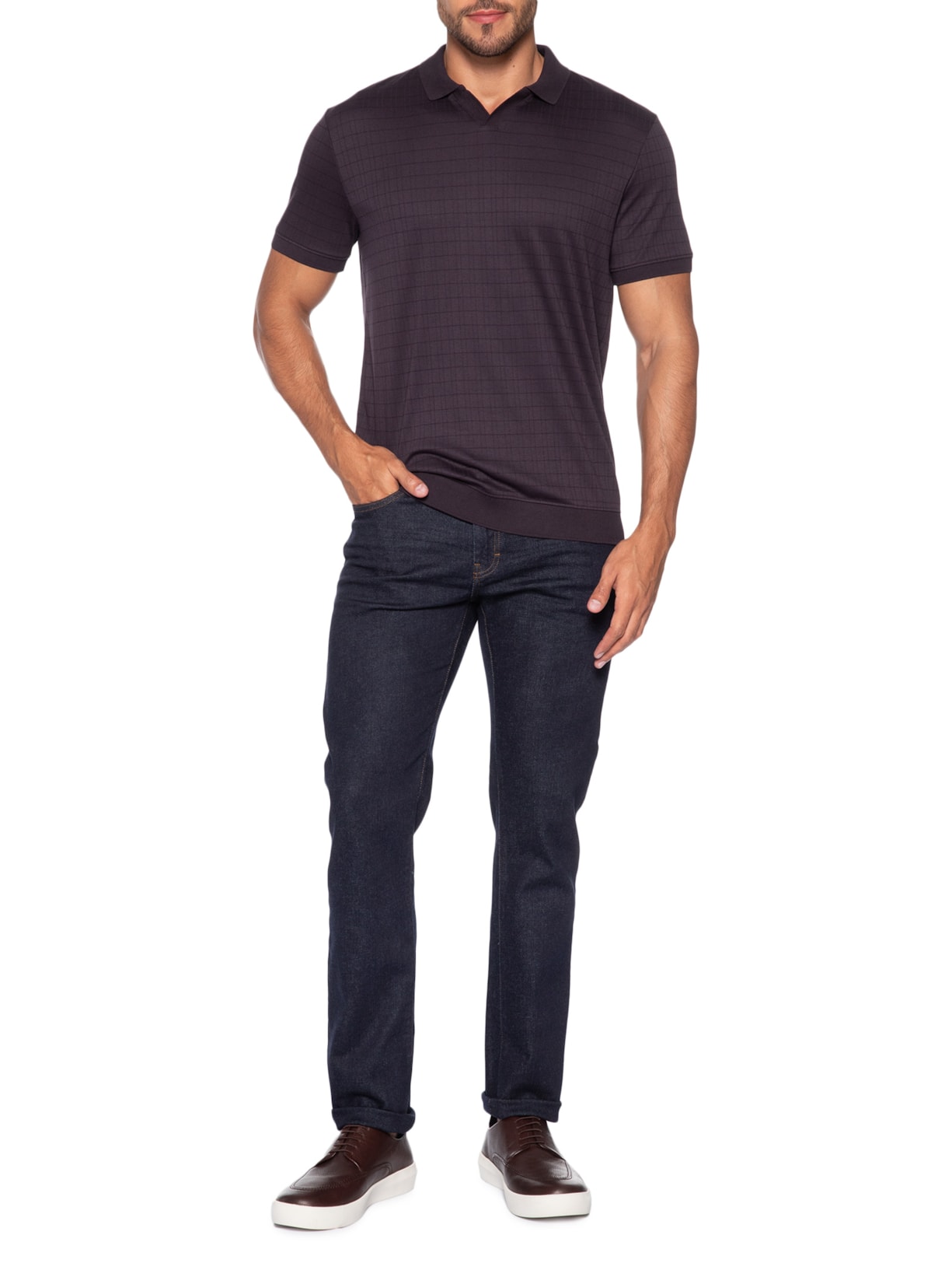 Calça Masculina Raw Jeans Slim Fit Azul Ricardo Almeida