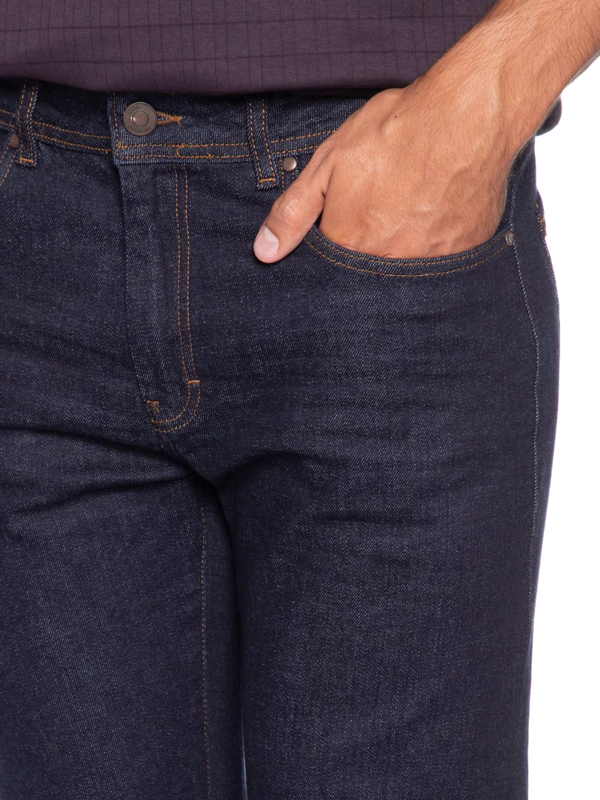 Calça Masculina Raw Jeans Slim Fit Azul Ricardo Almeida