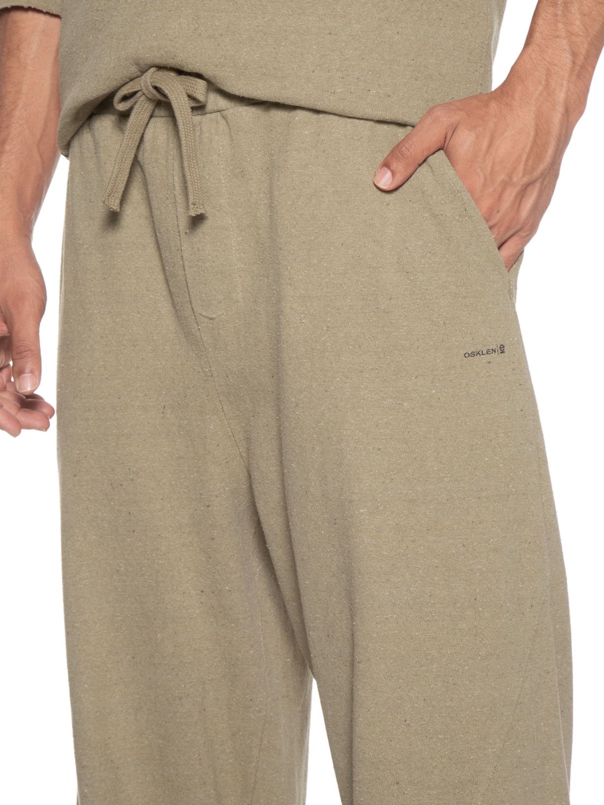 Calça Masculina Recycled Clip Bege Osklen