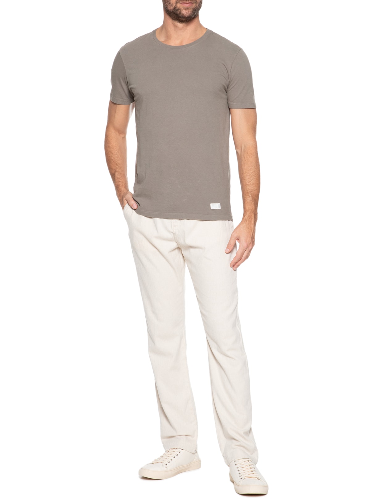 Calça Masculina Relax Rústica Bege  Zapalla