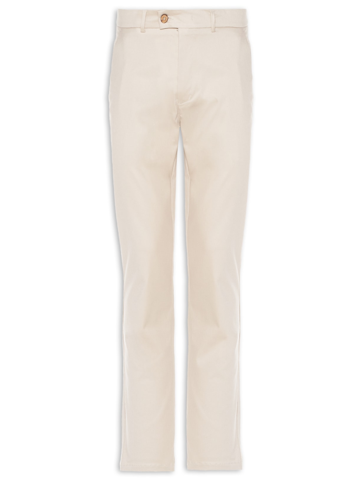 Calça Masculina Reta Bolso Embutido - Bege