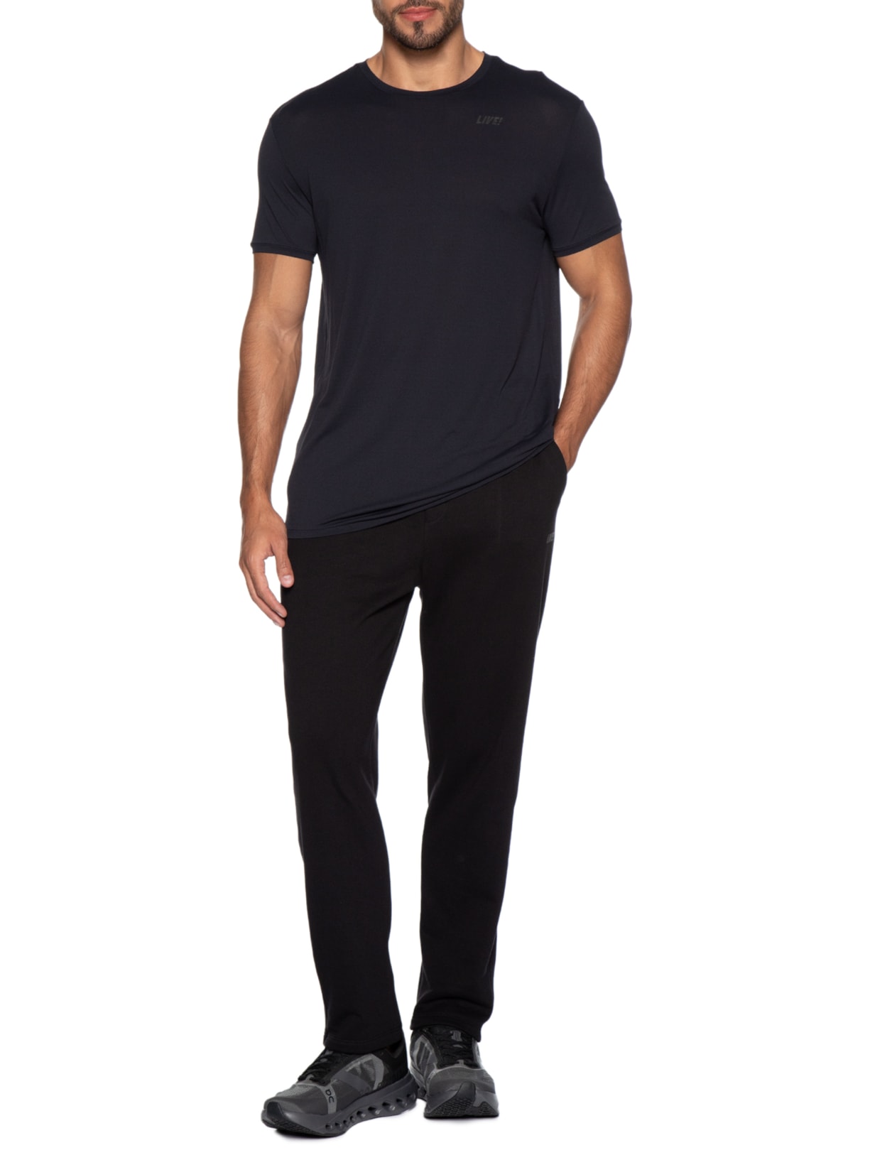 Calça Masculina Reta Casual Men Preto Live!