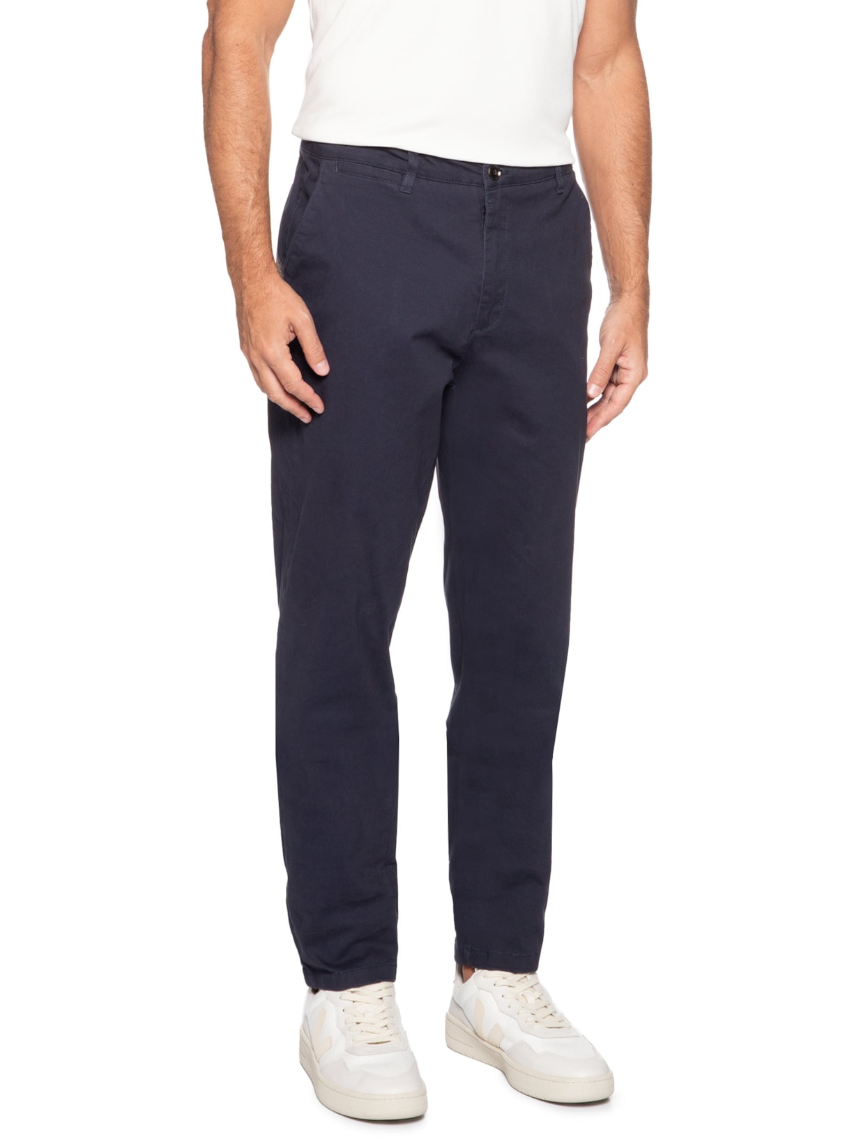 Calça Masculina Reta Chino Azul '2 Essential