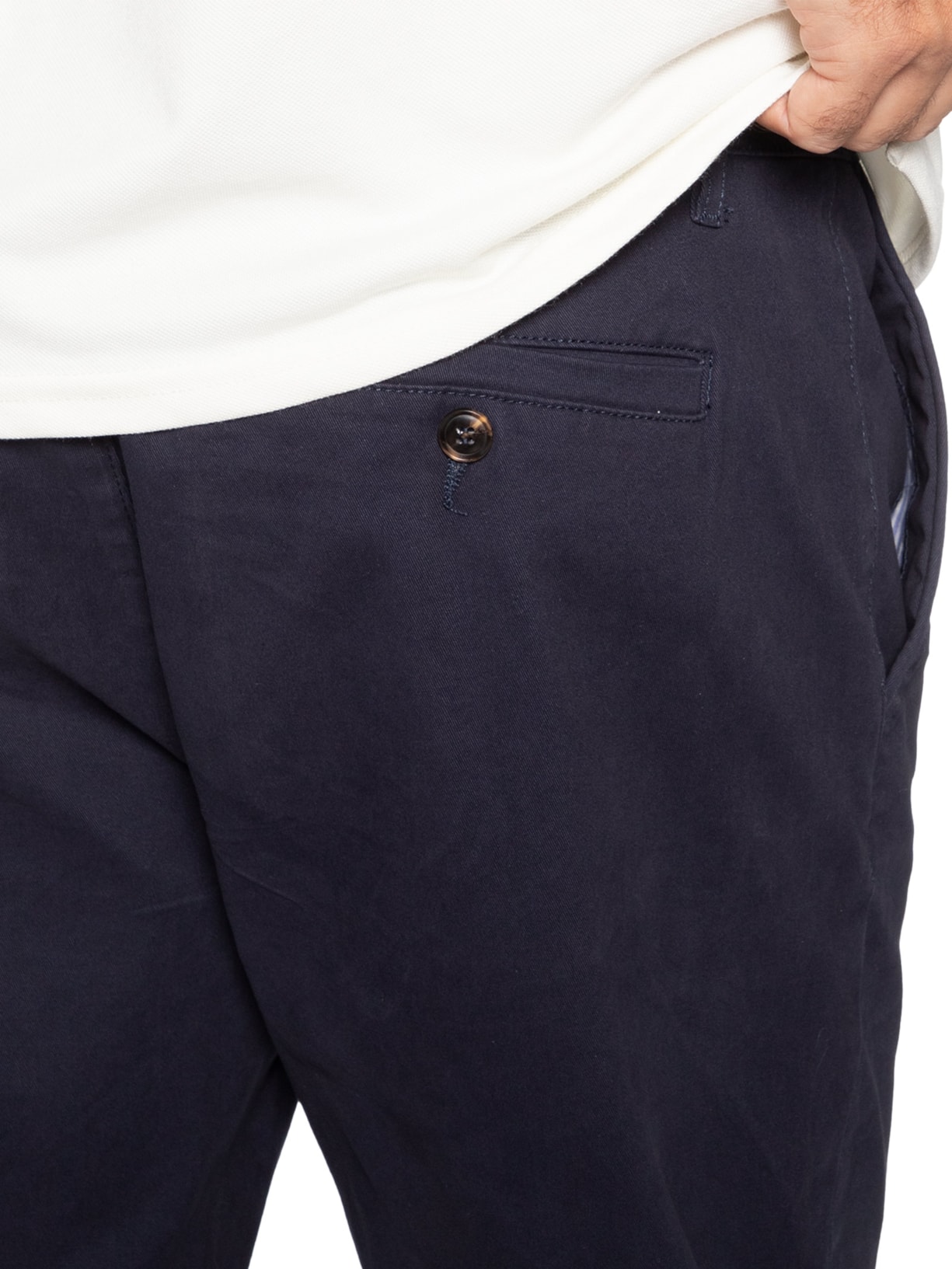 Calça Masculina Reta Chino Azul '2 Essential