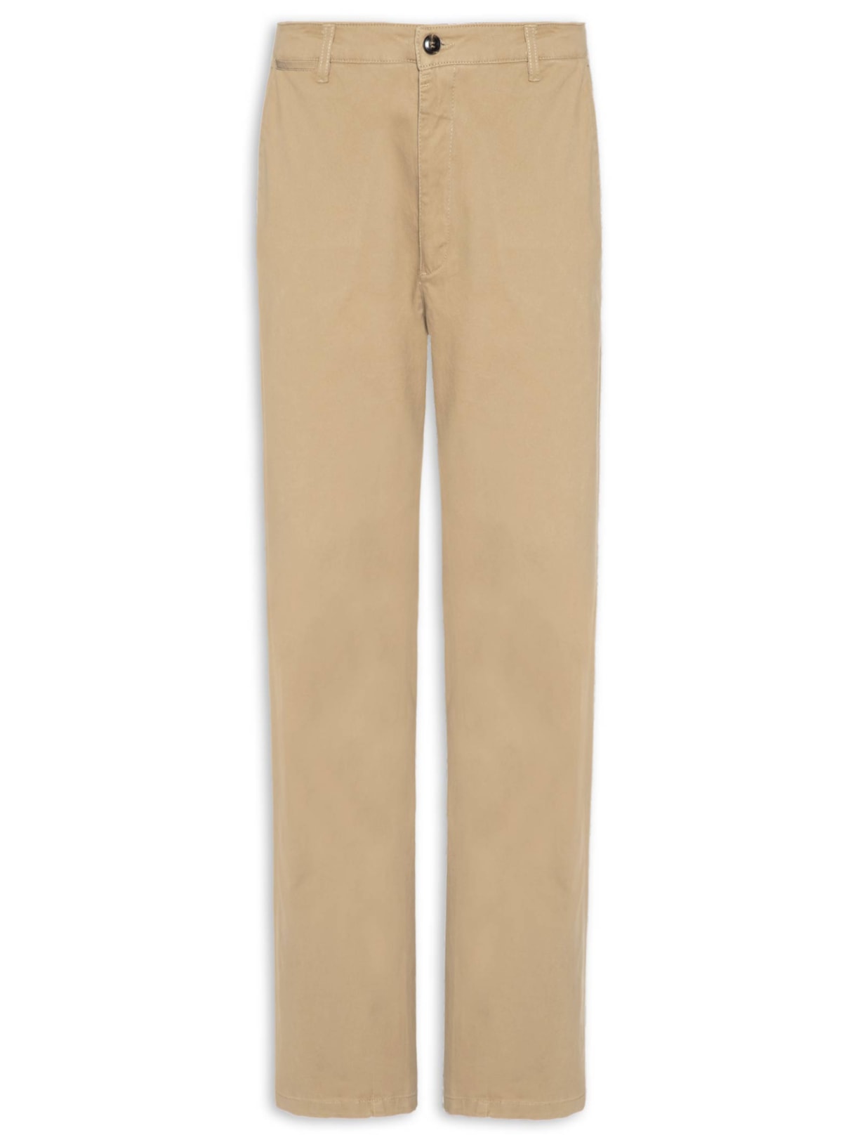Calça Masculina Reta Chino Bege '2 Essential