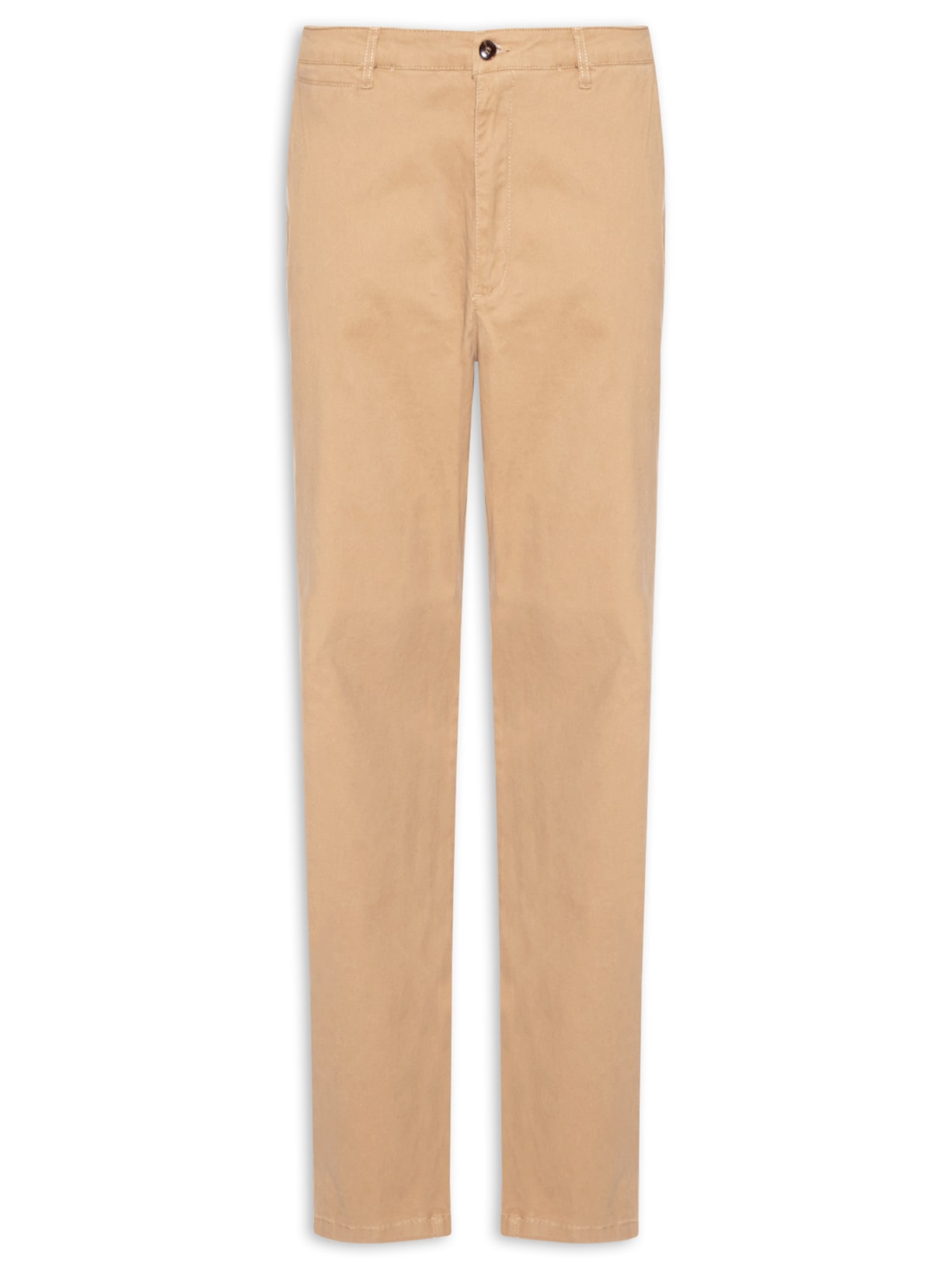 Calça Masculina Reta Chino Bege '2 Essential