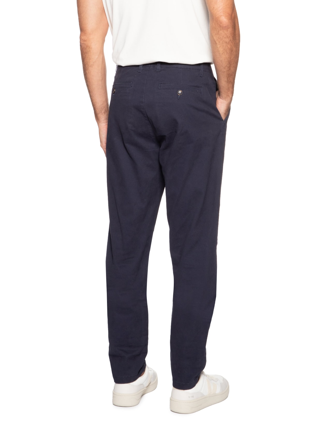 Calça Masculina Reta Chino Cinza '2 Essential