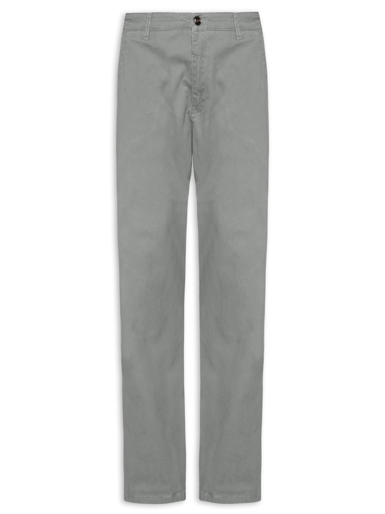 Calça Masculina Reta Chino Cinza '2 Essential
