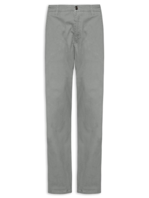 Calça Masculina Reta Chino - Cinza