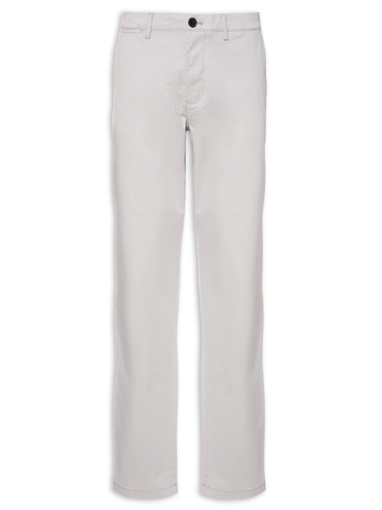 Calça Masculina Reta Custom Fit Chino Pant - Cinza