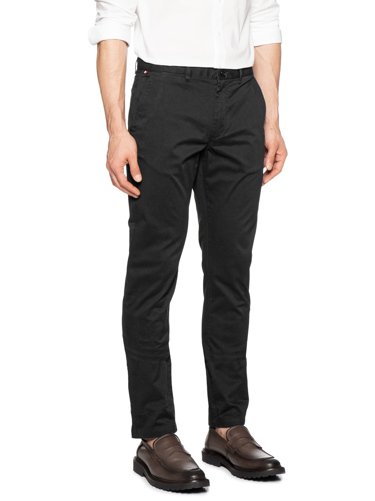 Calça Masculina Reta Essential Core Denton Preto Tommy Hilfiger