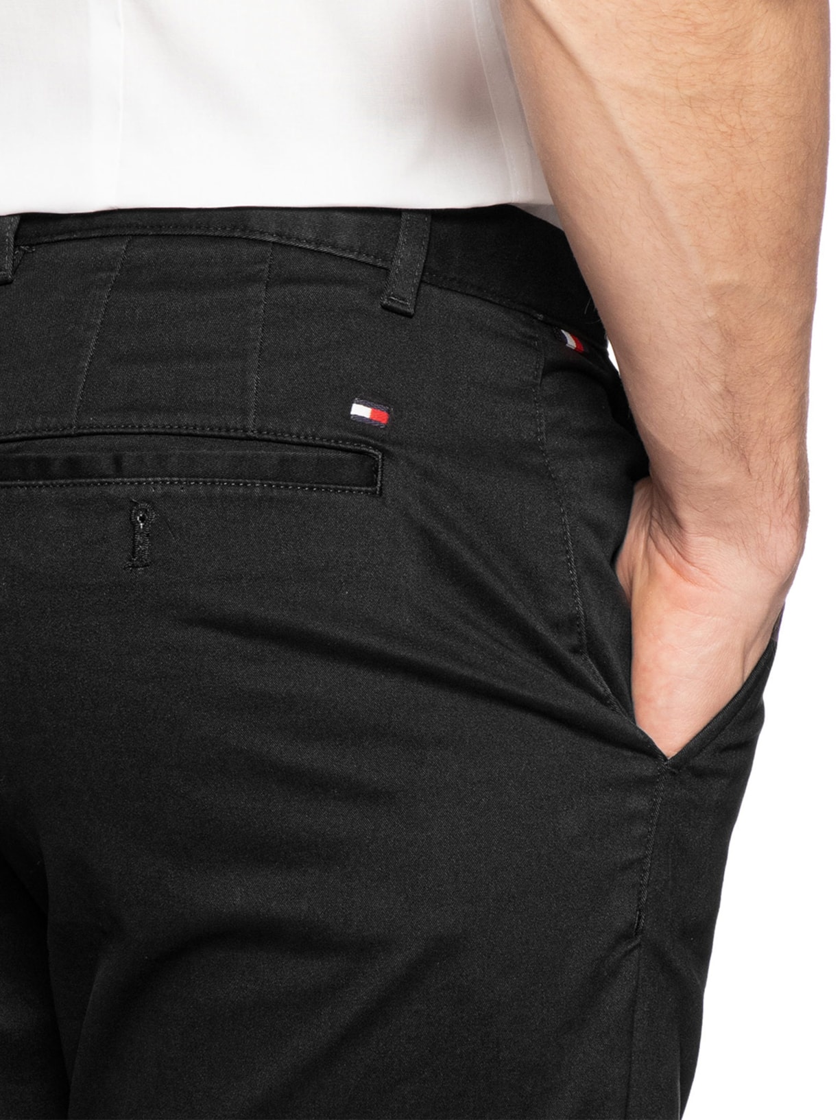 Calça Masculina Reta Essential Core Denton Preto Tommy Hilfiger