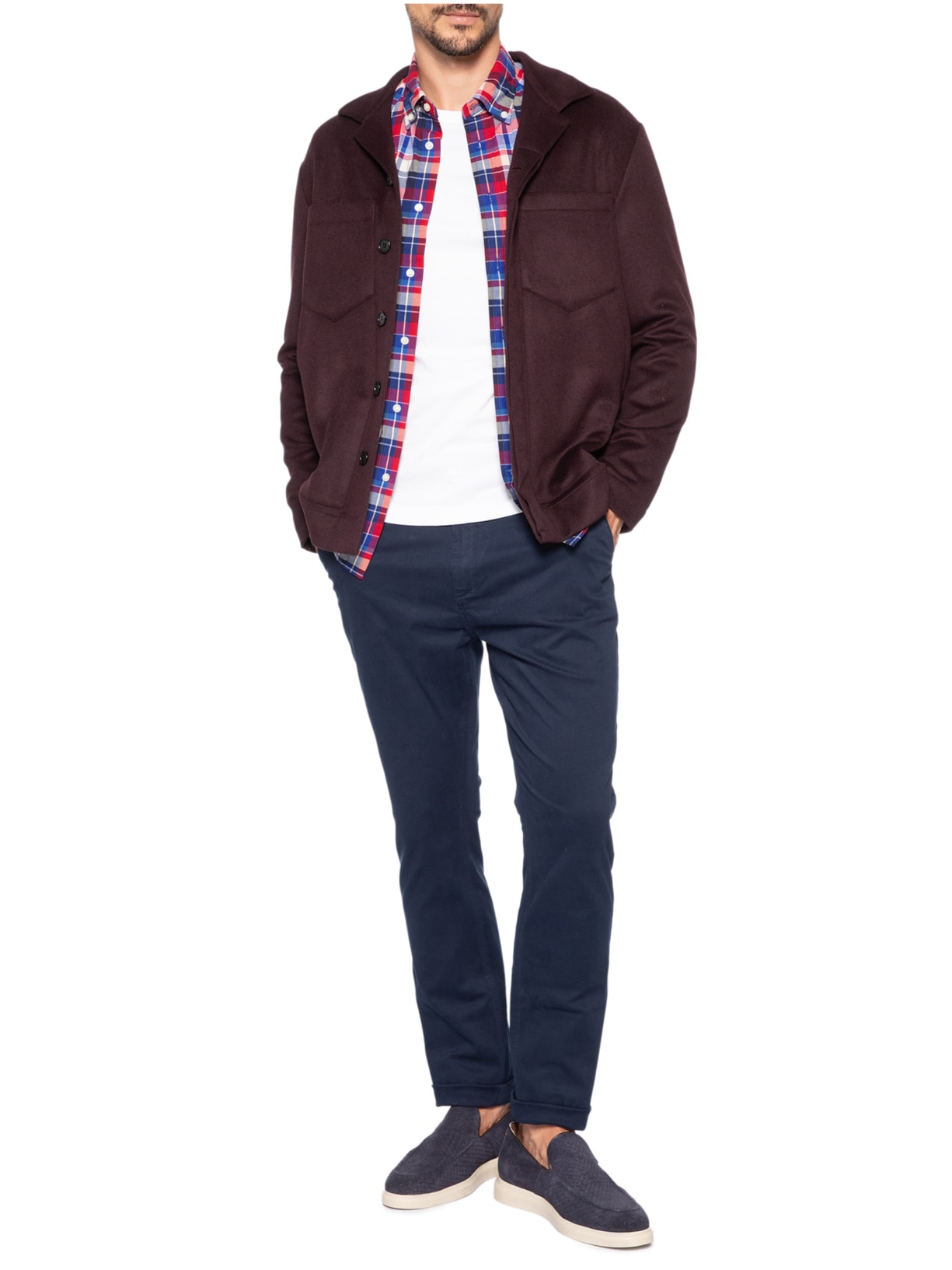 Calça Masculina Reta Fit New Chino Azul Zapalla