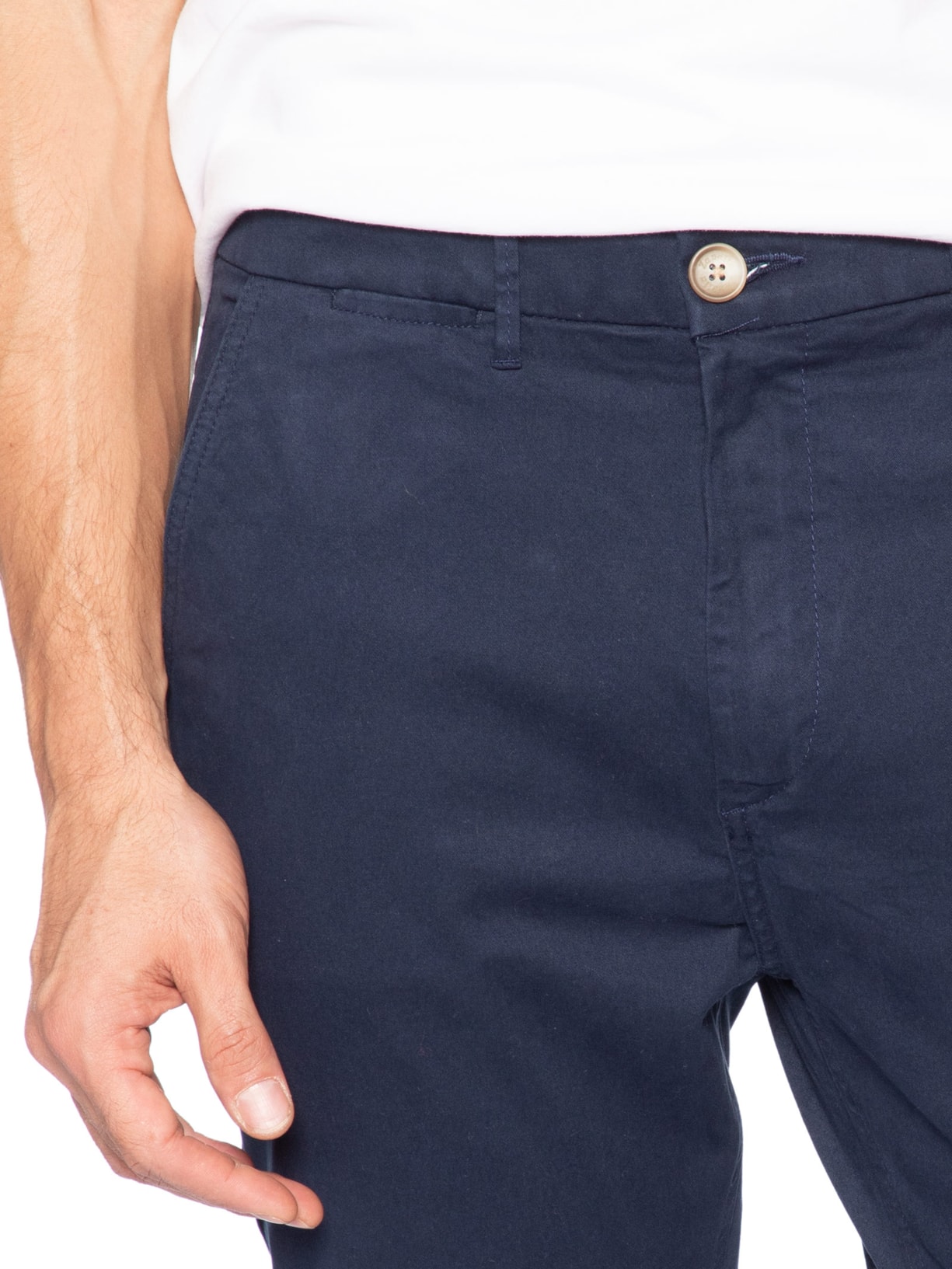 Calça Masculina Reta Fit New Chino Azul Zapalla