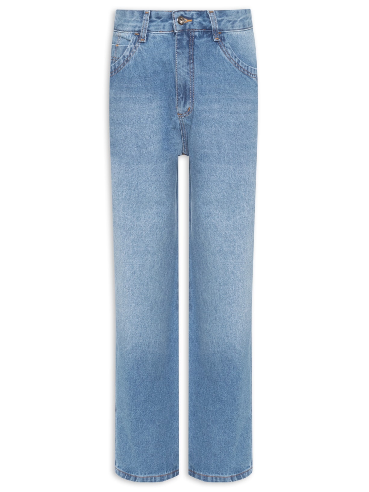 Calça Masculina Reta Jeans - Azul