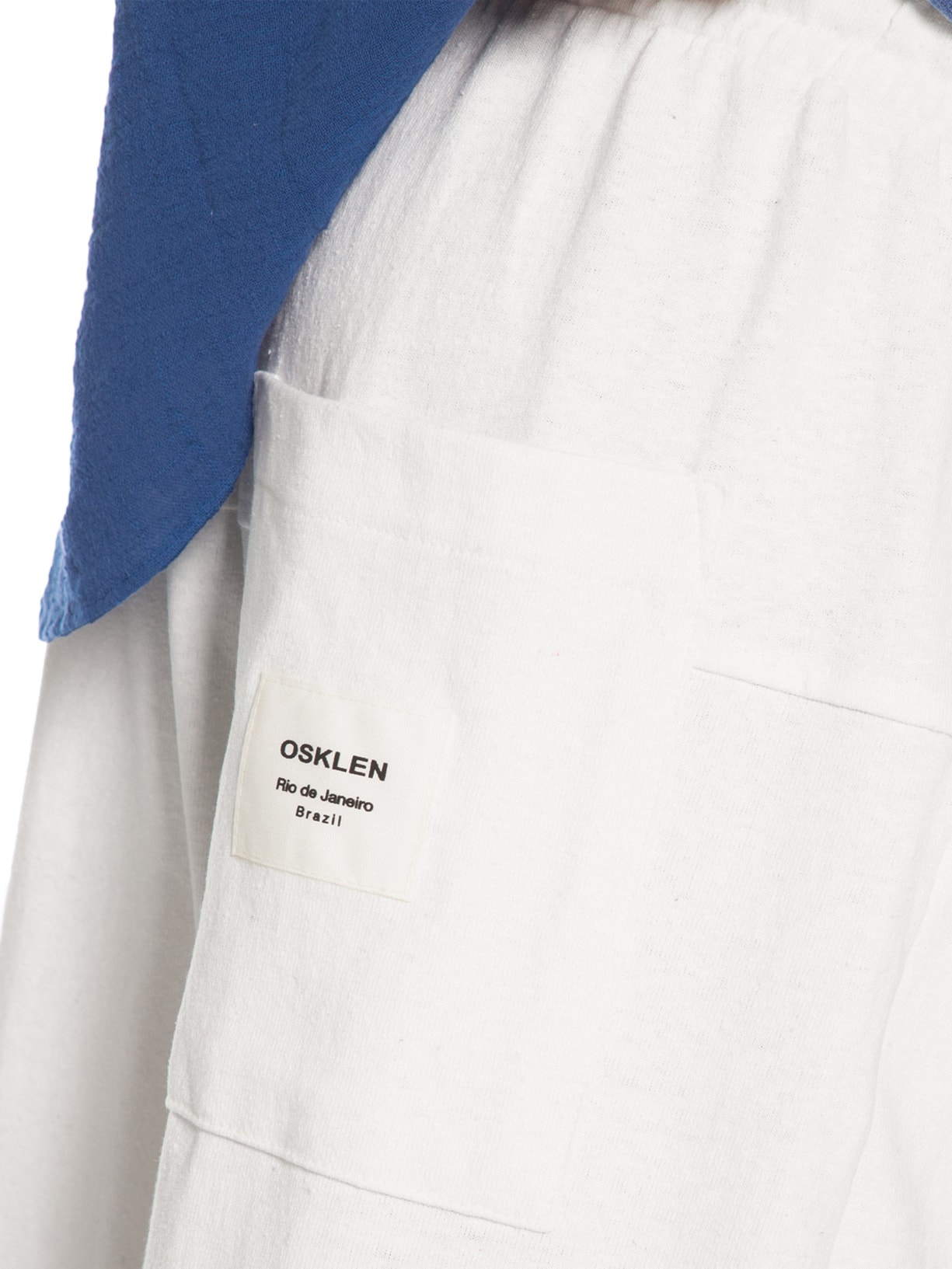 Calça Masculina Reta Over Eco Fabric Off White Osklen
