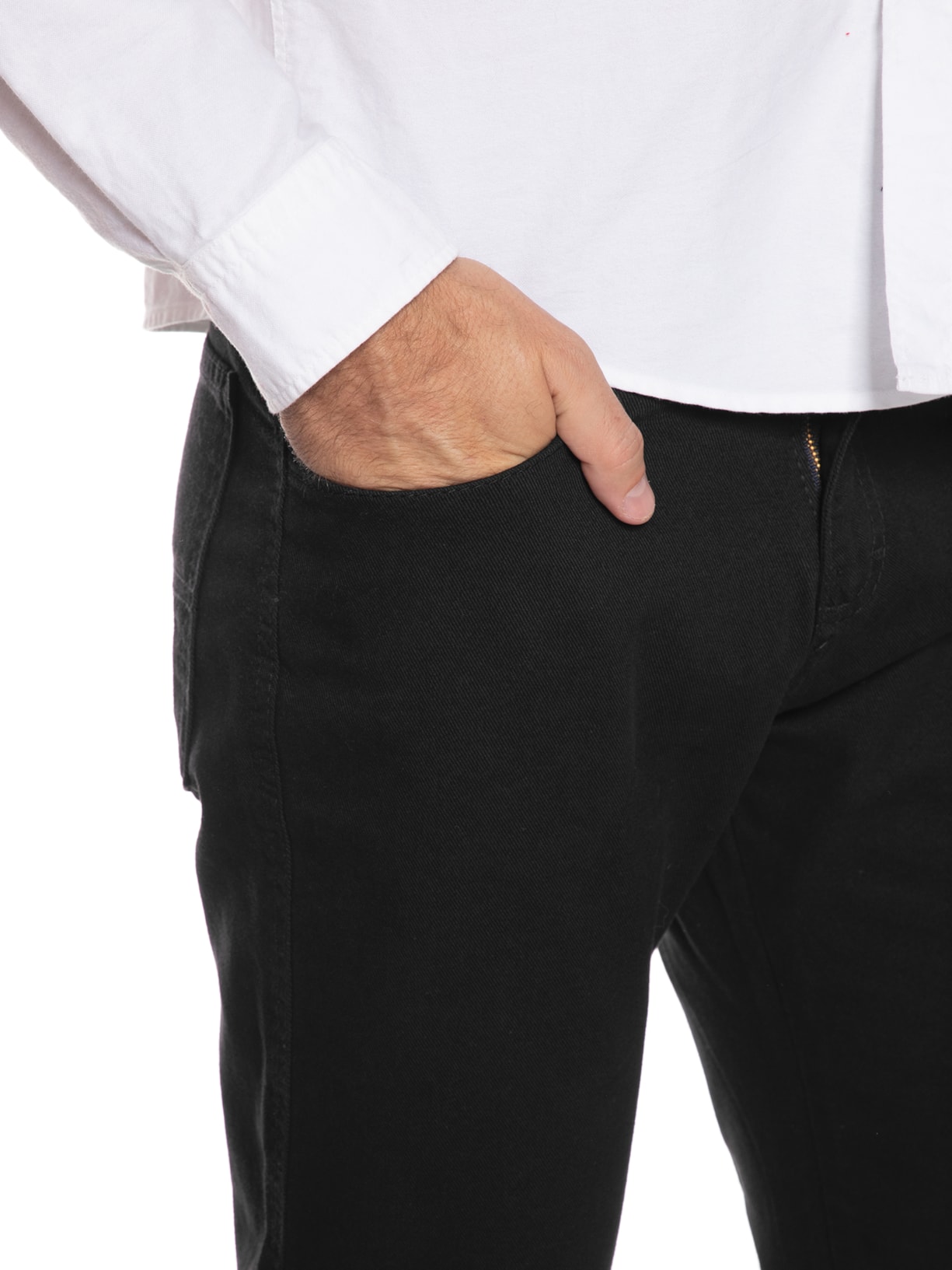 Calça Masculina Reta Preto '2 Essential