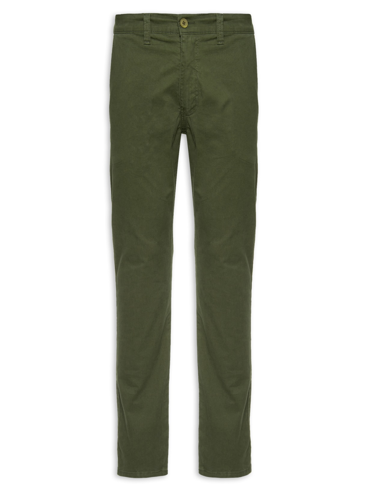 Calça Masculina Reta Sarja - Verde