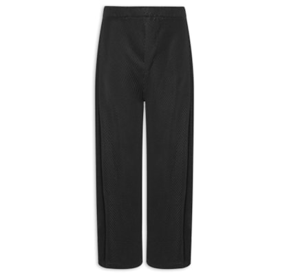 Calça Masculina Reta Tokyo Pleats – Preto