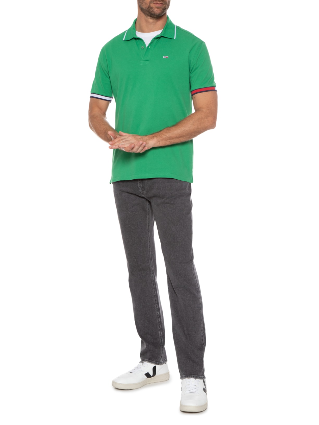 Calça Masculina Ryan Regular Straight Preto Tommy Jeans